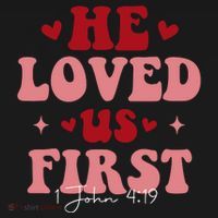 1 John 4 19 He Loved Us First Backpack thumb 2