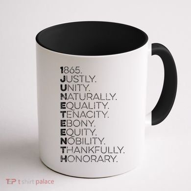 1865 Juneteenth African American Juneteenth Freedom Retro Coffee Mug back