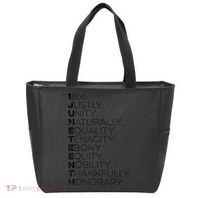 1865 Juneteenth African American Juneteenth Freedom Retro Tote Bag