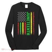 1865 Junenth Black History American Flag African Long Sleeve Shirt thumb 0