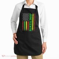 1865 Junenth Black History American Flag African Apron thumb 2