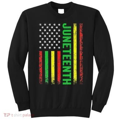 1865 Junenth Black History American Flag African Sweatshirt