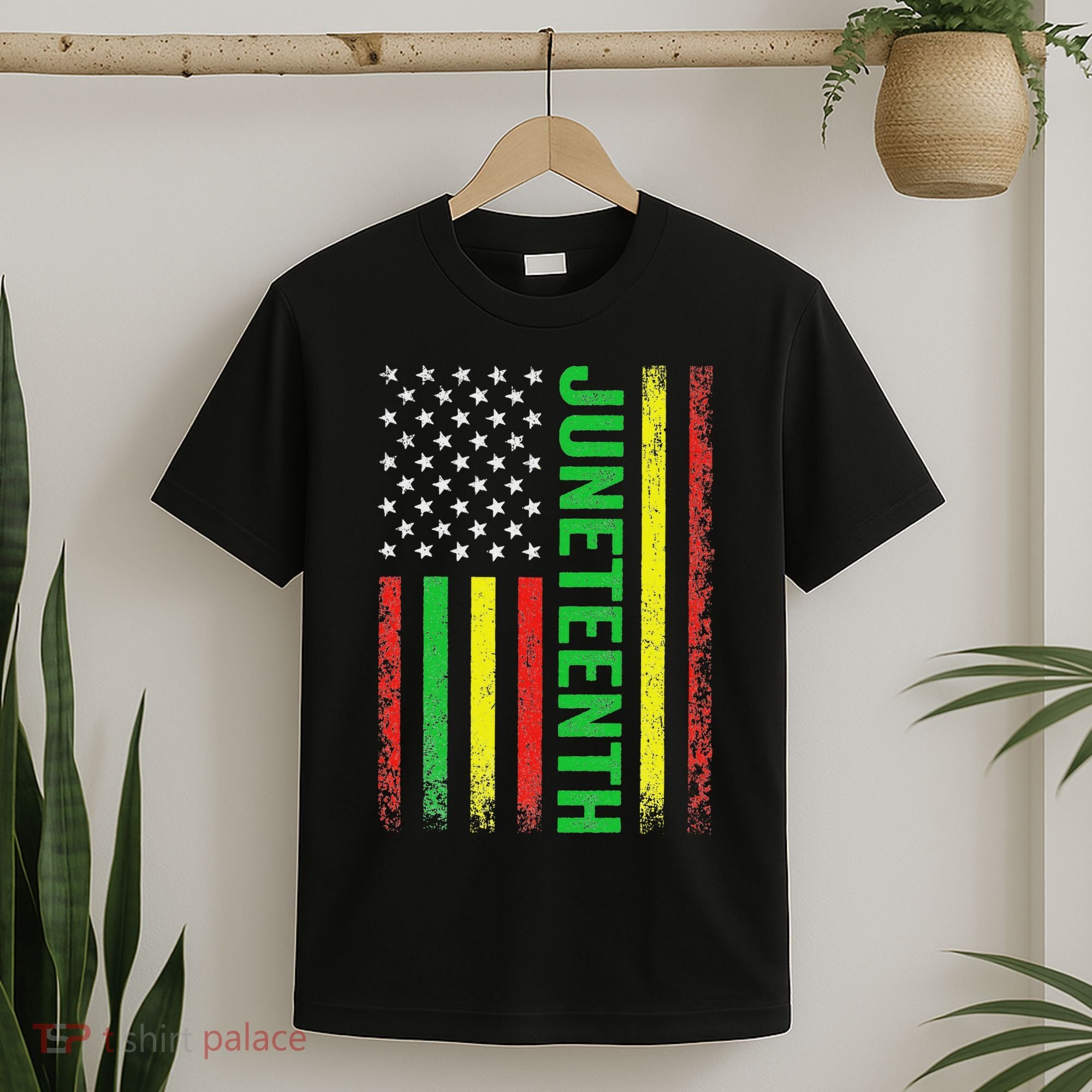 1865 Junenth Black History American Flag African T-Shirt