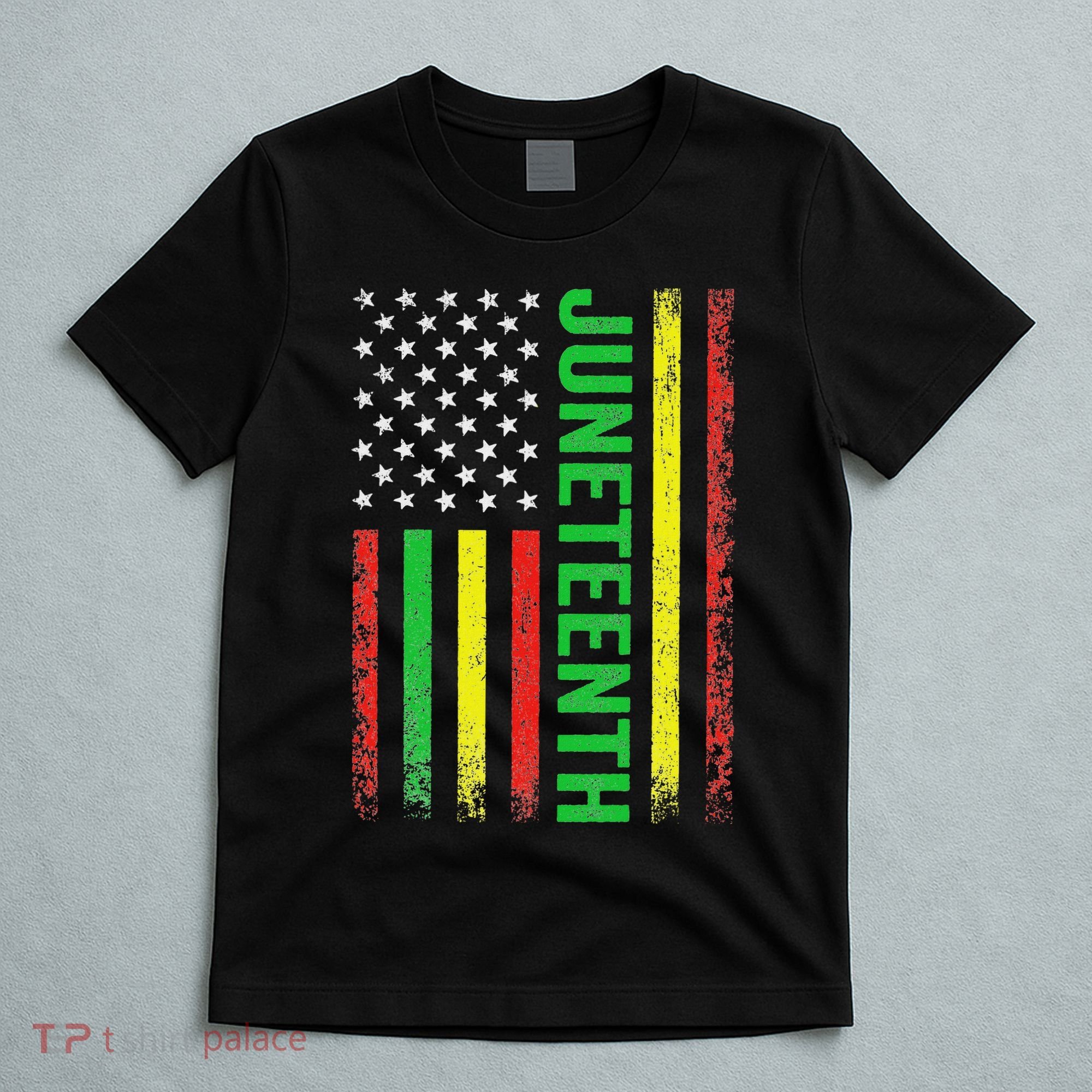 1865 Junenth Black History American Flag African T-Shirt