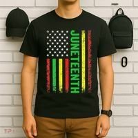 1865 Junenth Black History American Flag African T-Shirt thumb 6