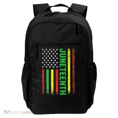 1865 Junenth Black History American Flag African Backpack