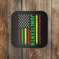 1865 Junenth Black History American Flag African Coaster thumb 0