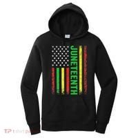 1865 Junenth Black History American Flag African Women's Hoodie thumb 0
