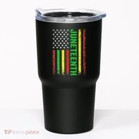1865 Junenth Black History American Flag African Tumbler thumb 0