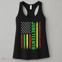 1865 Junenth Black History American Flag African Women's Tank Top thumb 3