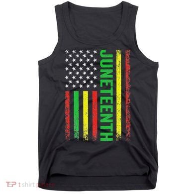 1865 Junenth Black History American Flag African Tank Top