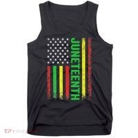 1865 Junenth Black History American Flag African Tank Top thumb 0