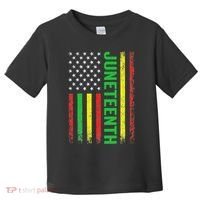 1865 Junenth Black History American Flag African Toddler T-Shirt thumb 0