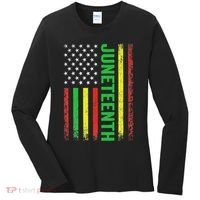 1865 Junenth Black History American Flag African Women's Long Sleeve Shirt thumb 0