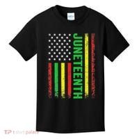 1865 Junenth Black History American Flag African Kids T-Shirt thumb 0