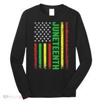 1865 Junenth Black History American Flag African Long Sleeve Shirt thumb 0