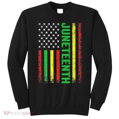 1865 Junenth Black History American Flag African Sweatshirt