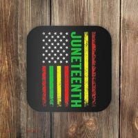 1865 Junenth Black History American Flag African Coaster thumb 0