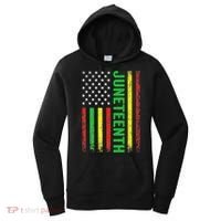 1865 Junenth Black History American Flag African Women's Hoodie thumb 0