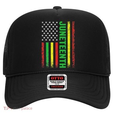 1865 Junenth Black History American Flag African Hat