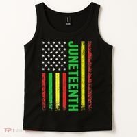1865 Junenth Black History American Flag African Tank Top thumb 2