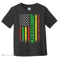 1865 Junenth Black History American Flag African Toddler T-Shirt thumb 0