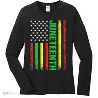 1865 Junenth Black History American Flag African Women's Long Sleeve Shirt thumb 0