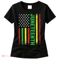 1865 Junenth Black History American Flag African Women's T-Shirt thumb 0