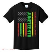 1865 Junenth Black History American Flag African Kids T-Shirt thumb 0