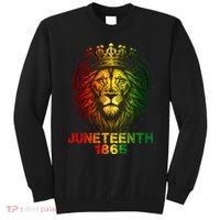 1865 Juneteenth Celebrate Lion African American Freedom Day Sweatshirt thumb 0