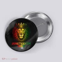 1865 Juneteenth Celebrate Lion African American Freedom Day Button thumb 0