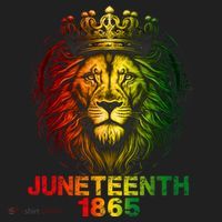 1865 Juneteenth Celebrate Lion African American Freedom Day Beanie thumb 2
