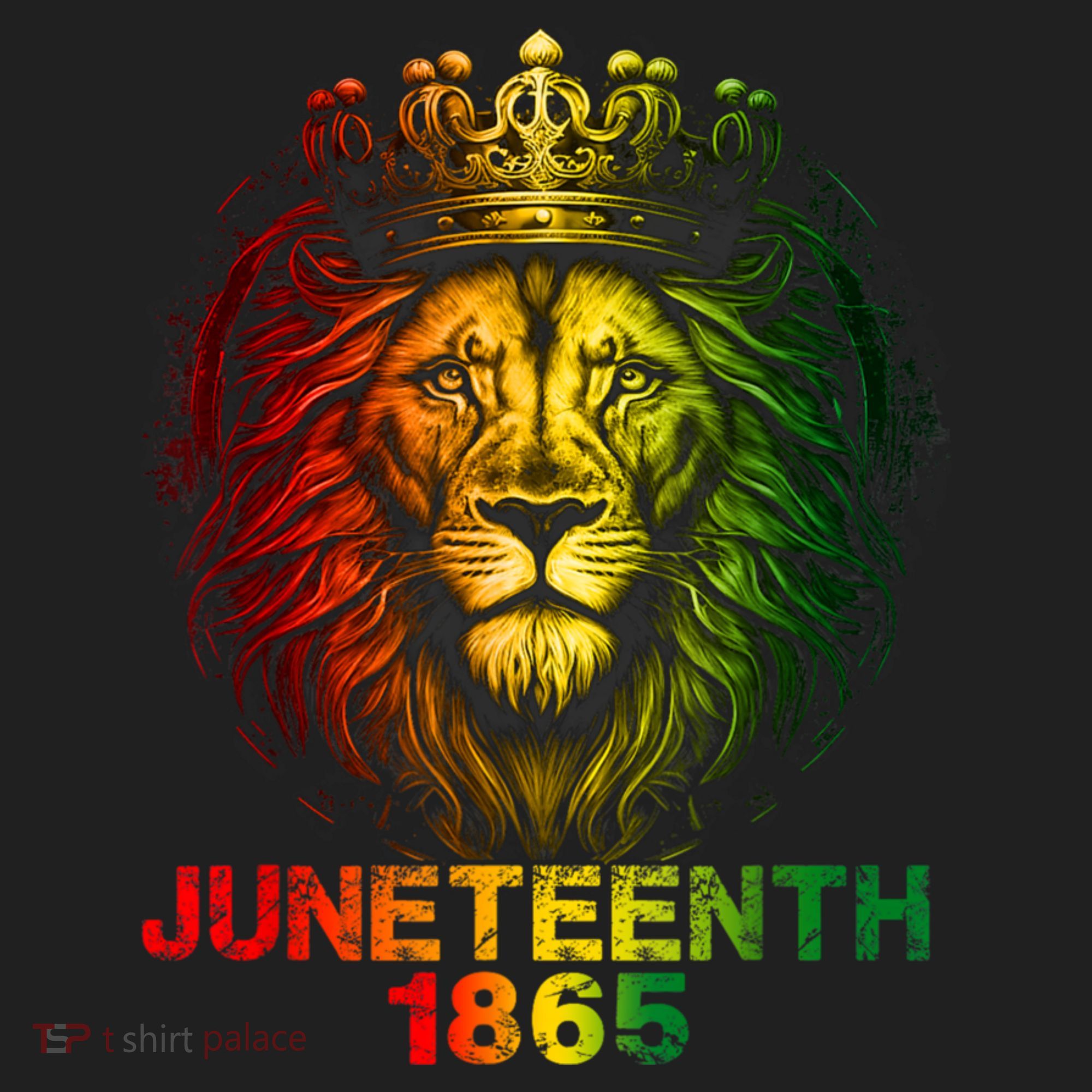 1865 Juneteenth Celebrate Lion African American Freedom Day Beanie
