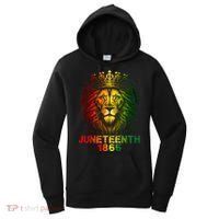 1865 Juneteenth Celebrate Lion African American Freedom Day Women's Hoodie thumb 0