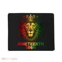 1865 Juneteenth Celebrate Lion African American Freedom Day Mousepad thumb 0