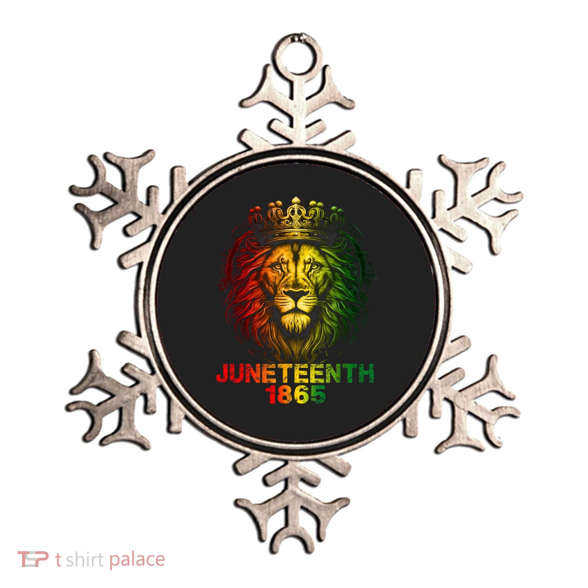 1865 Juneteenth Celebrate Lion African American Freedom Day Ornament