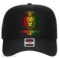 1865 Juneteenth Celebrate Lion African American Freedom Day Hat thumb 0