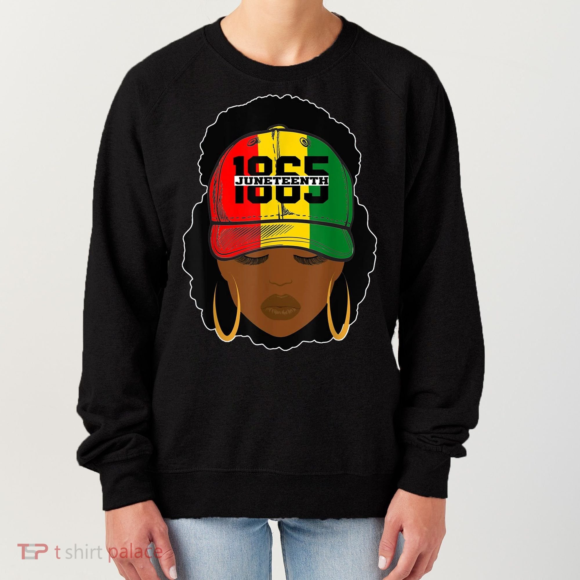 1865 Juneteenth Female Black History Month Women's Sweatshirt