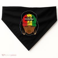 1865 Juneteenth Female Black History Month USA-Made Doggie Bandana thumb 0