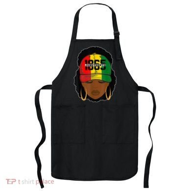 1865 Juneteenth Female Black History Month Apron