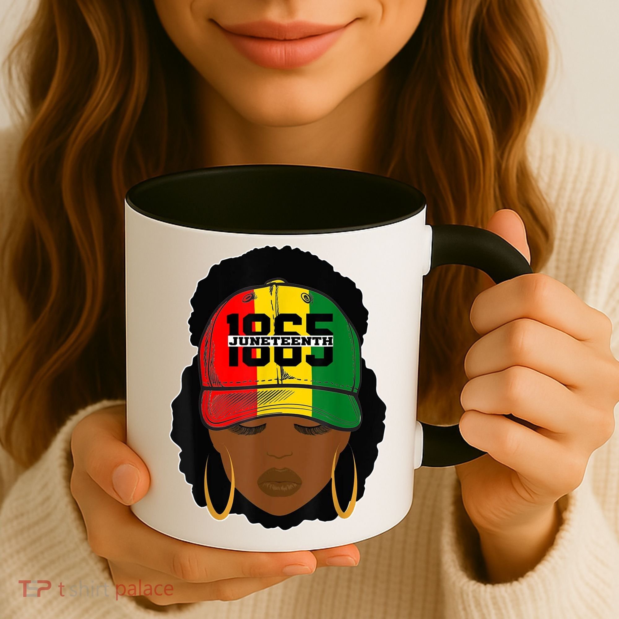 1865 Juneteenth Female Black History Month Coffee Mug