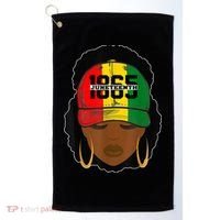 1865 Juneteenth Female Black History Month Golf Towel thumb 0