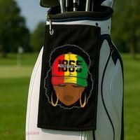 1865 Juneteenth Female Black History Month Golf Towel thumb 2