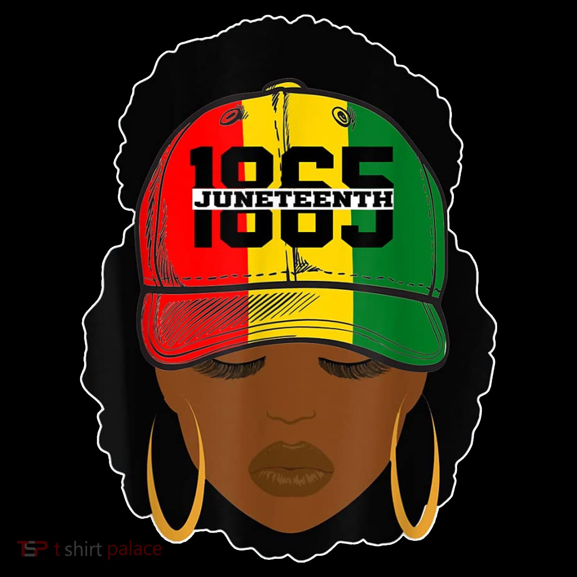 1865 Juneteenth Female Black History Month Visor