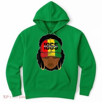 1865 Juneteenth Female Black History Month Hoodie