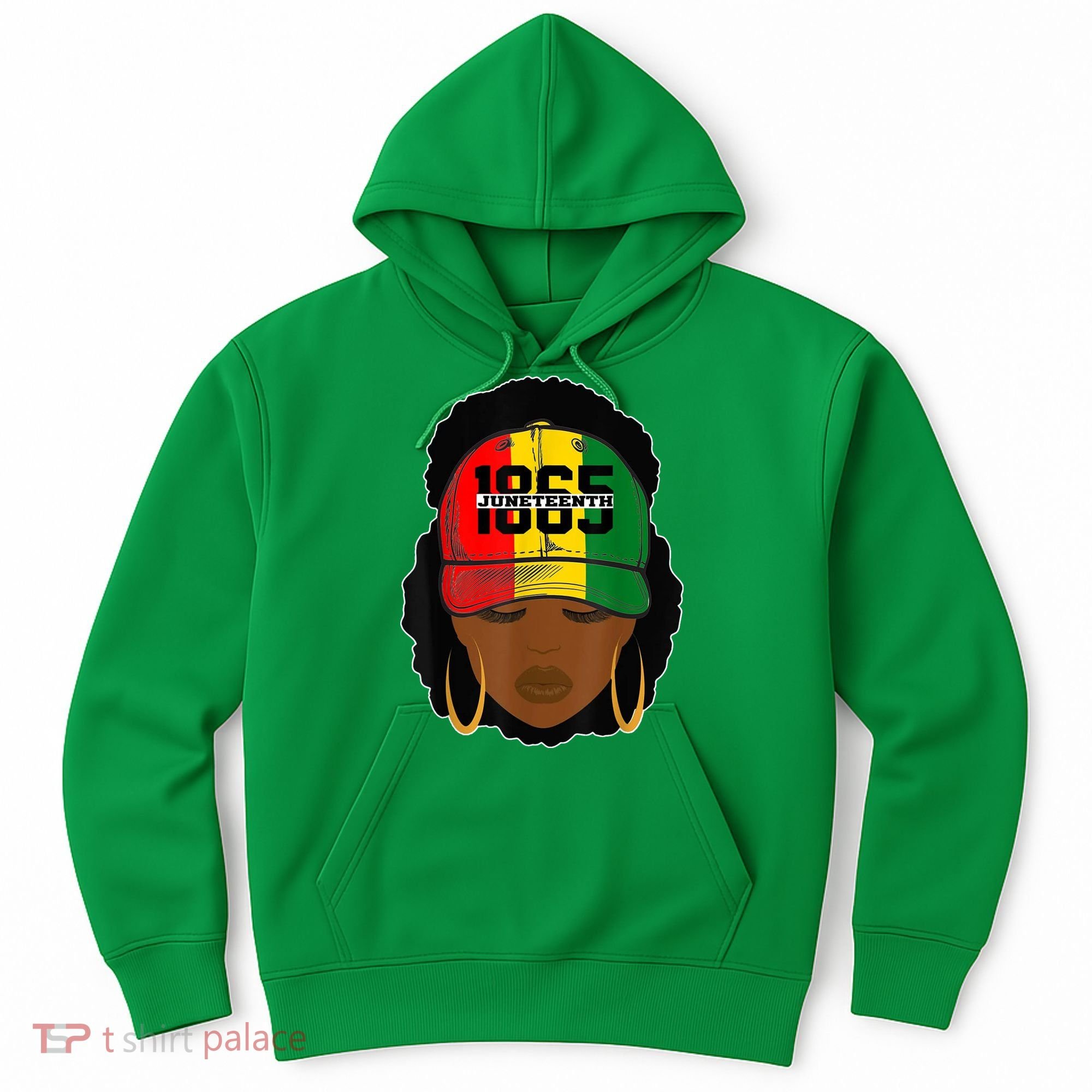 1865 Juneteenth Female Black History Month Hoodie