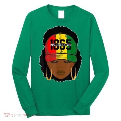 1865 Juneteenth Female Black History Month Long Sleeve Shirt