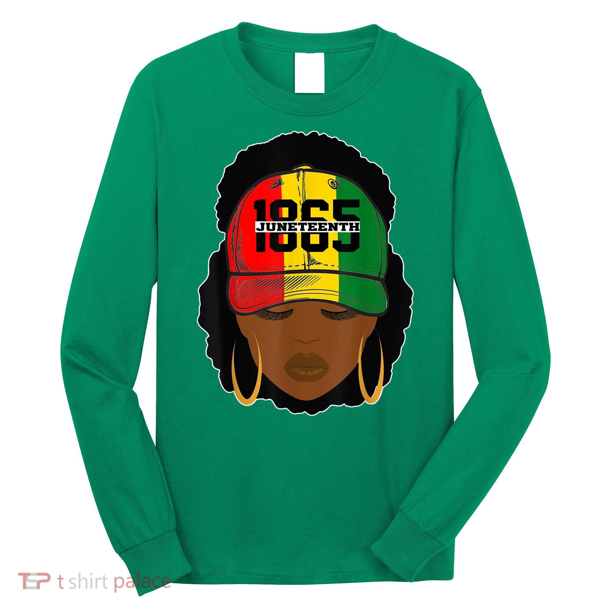 1865 Juneteenth Female Black History Month Long Sleeve Shirt