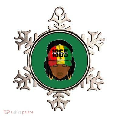 1865 Juneteenth Female Black History Month Ornament