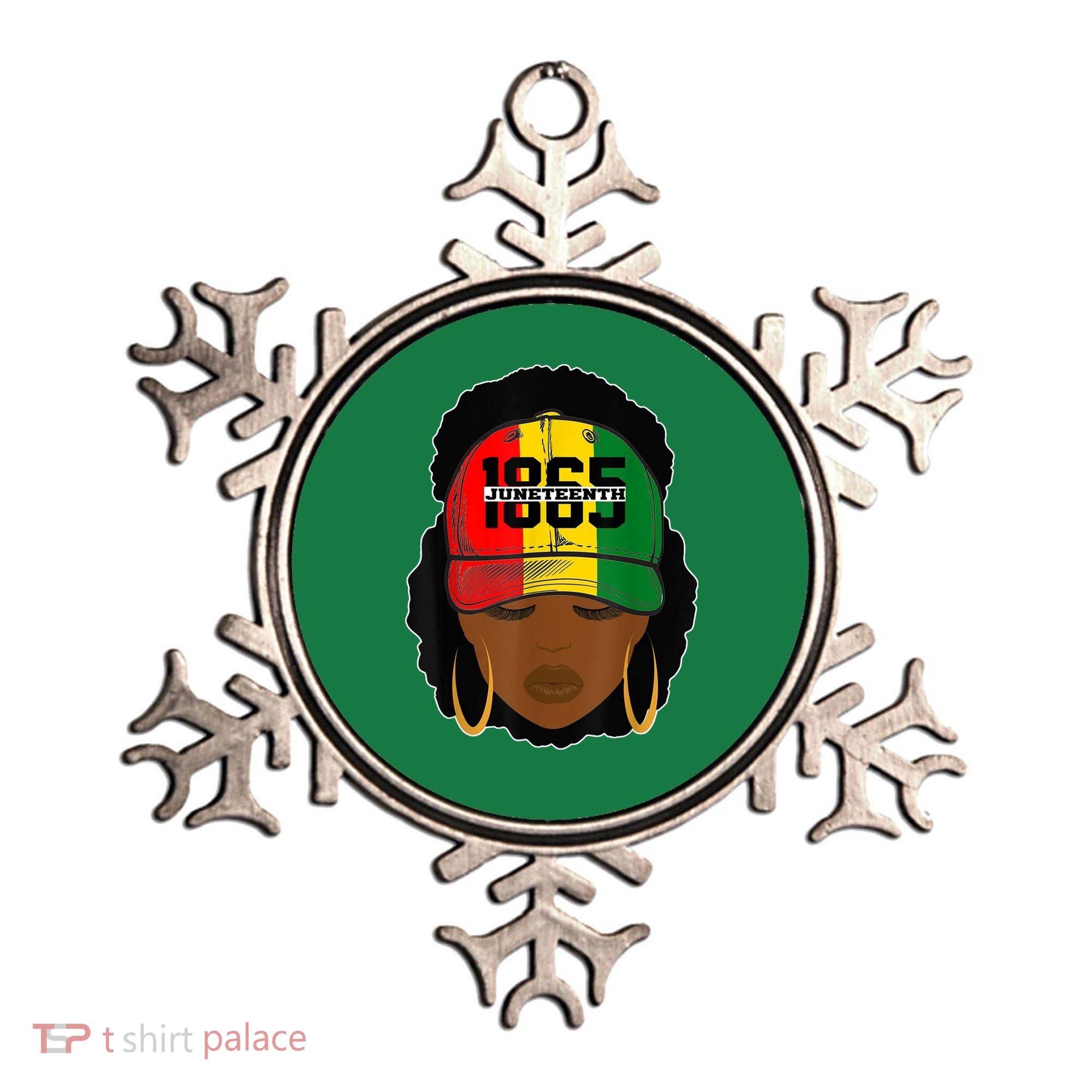 1865 Juneteenth Female Black History Month Ornament